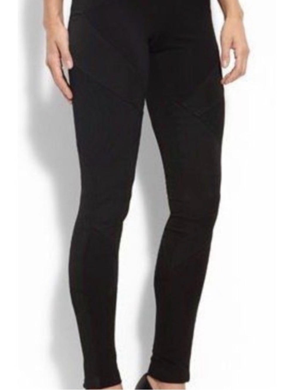 BCBGMaxAzria Black Panelled Leggings